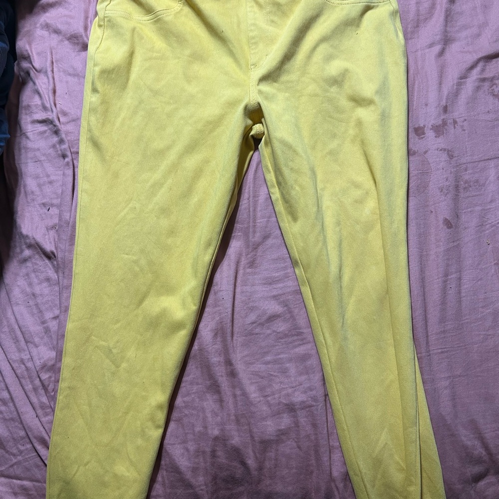 Time and Tru Yellow Skinny Pants